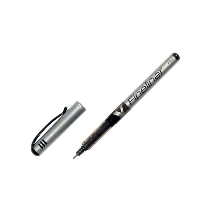 Pilot Fineliner V-4190 05 mm zwart (pak 12 stuks)