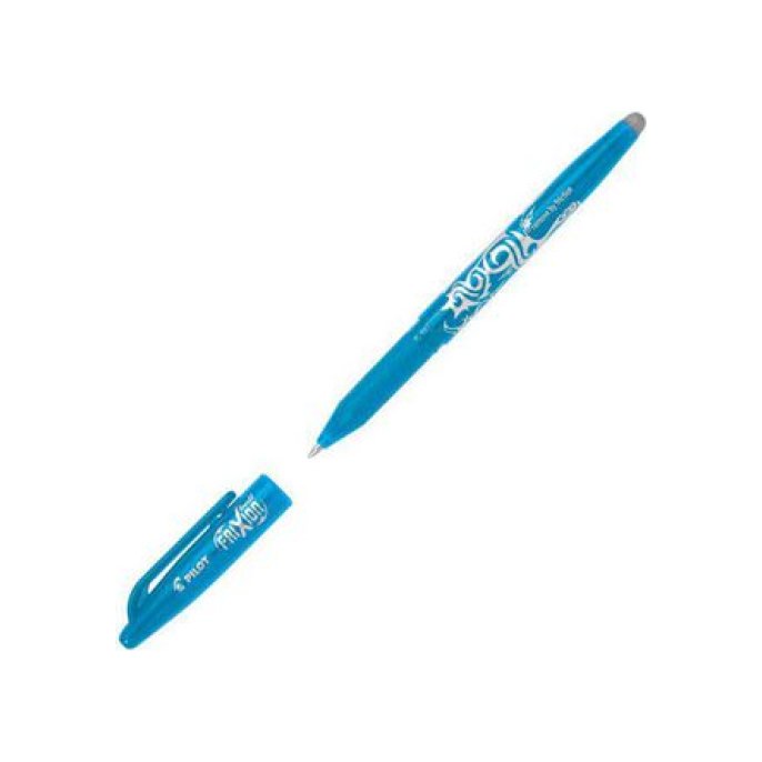 Pilot FriXion Ball gel stickpen fijne punt blauwe inkt blauwe huls met grip (pak 12 stuks)