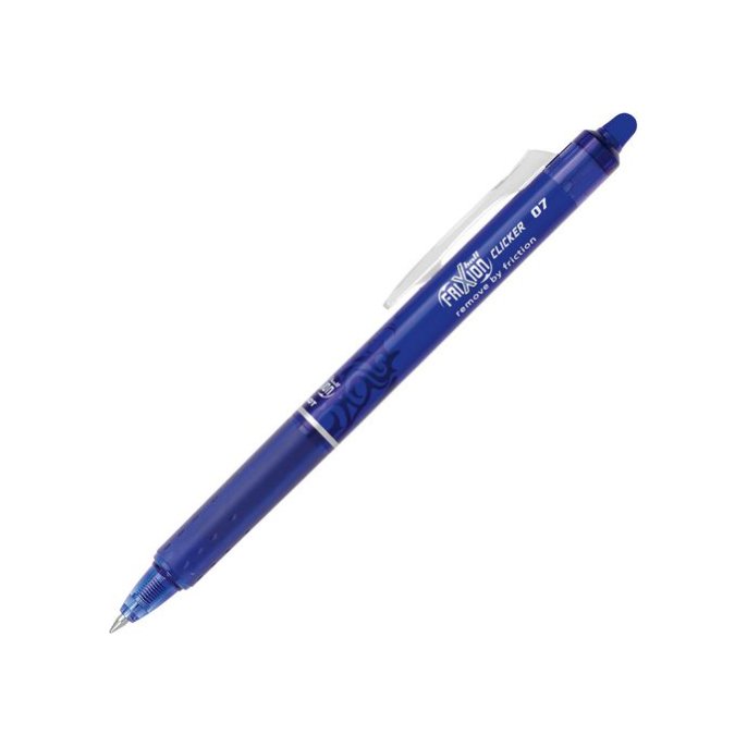 Pilot FriXion Clicker Uitwisbare Rolschrijver 07 mm Blauw (doos 12 stuks)