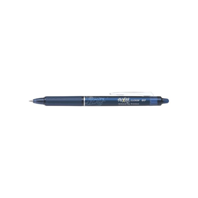 Pilot FriXion Clicker Uitwisbare Rolschrijver 07 mm Blauwzwart (doos 12 stuks)