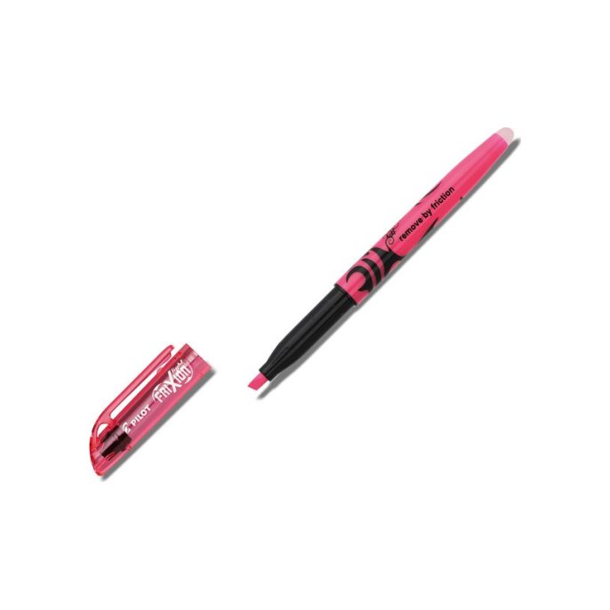 Pilot FriXion Light Uitwisbare Markeerstift met Gum Beitelvormige Punt 1 - 38 mm Roze (doos 12 stuks)