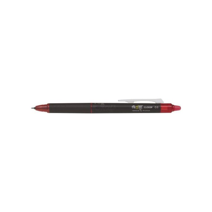 Pilot FriXion Point Clicker Gelpen Rolschrijver Met Kliksysteem Synergy Punt 05 mm Rood (pak 12 stuks)