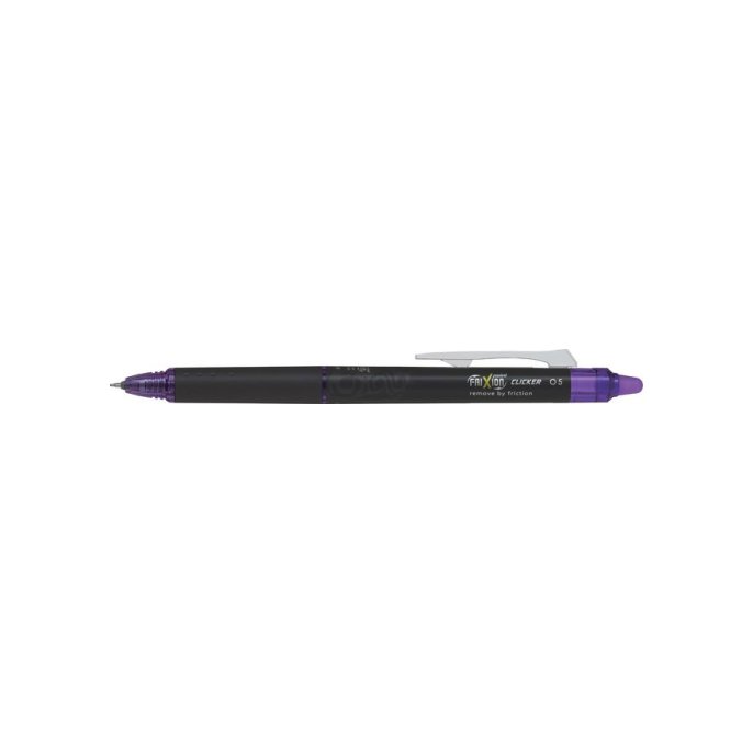 Pilot FriXion Point Clicker Gelpen Rolschrijver Met Kliksysteem Synergy Punt 05 mm Violet (pak 12 stuks)