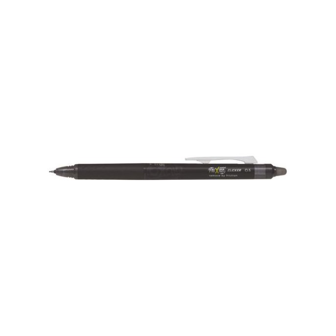 Pilot FriXion Point Clicker Gelpen Rolschrijver Met Kliksysteem Synergy Punt 05 mm Zwart (pak 12 stuks)