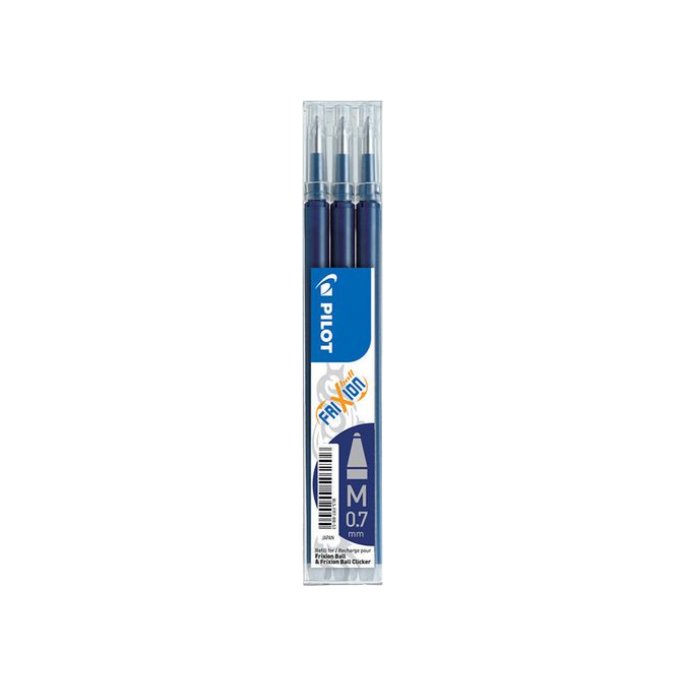 Pilot Gelpen Navulling 07 mm Zwart en Blauw (pak 3 stuks)