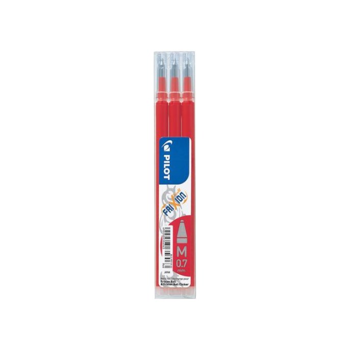 Pilot Gelpen navulling medium punt 07 mm rood (pak 3 stuks)