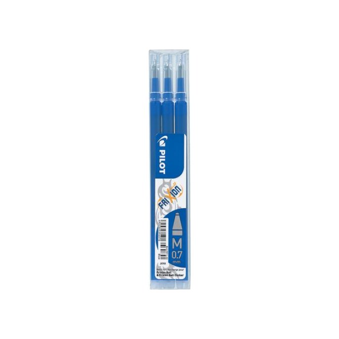 PILOT Rollerball Navulling voor FriXion Balpen en FriXion Clicker Blauw (pak 3 stuks)