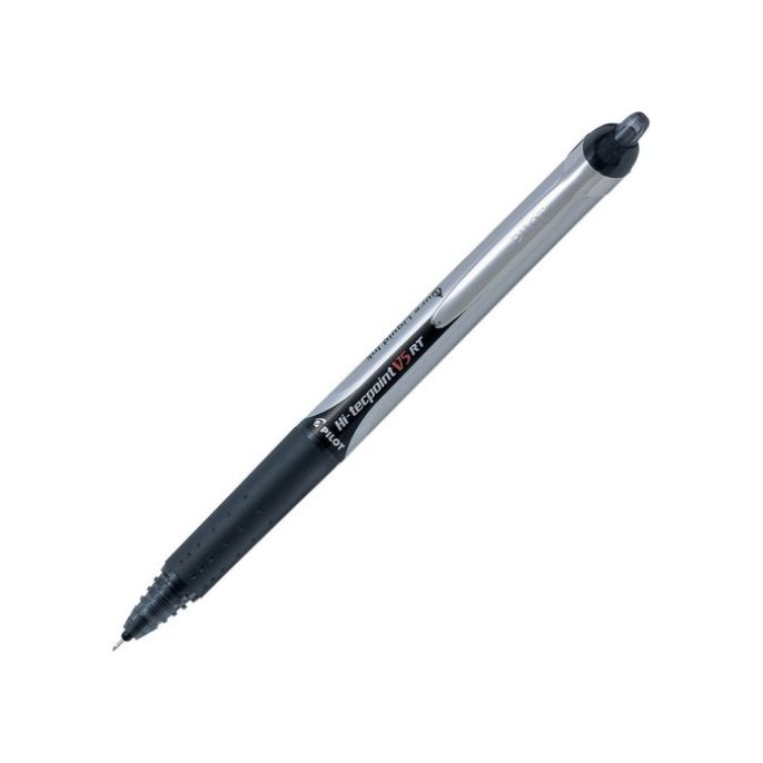 Pilot Rolschrijver Hi-Tecpoint V5 RT 03 mm zwart (doos 12 stuks)