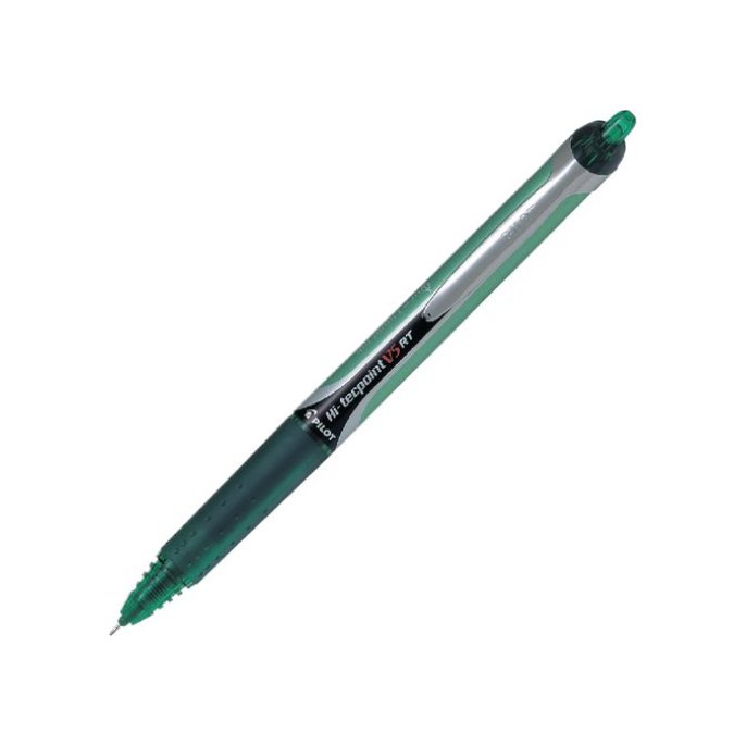 Pilot Rolschrijver Hi-Tecpoint V5 RT Groen (doos 12 stuks)