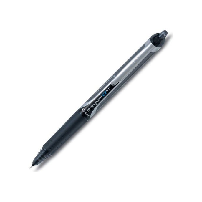 Pilot Rolschrijver Hi-Tecpoint V7 RT 04 mm zwart (doos 12 stuks)