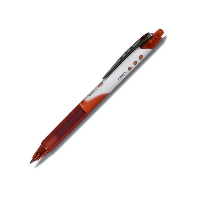 Pilot Rolschrijver V-ball 05 RT 03 mm rood (doos 12 stuks)