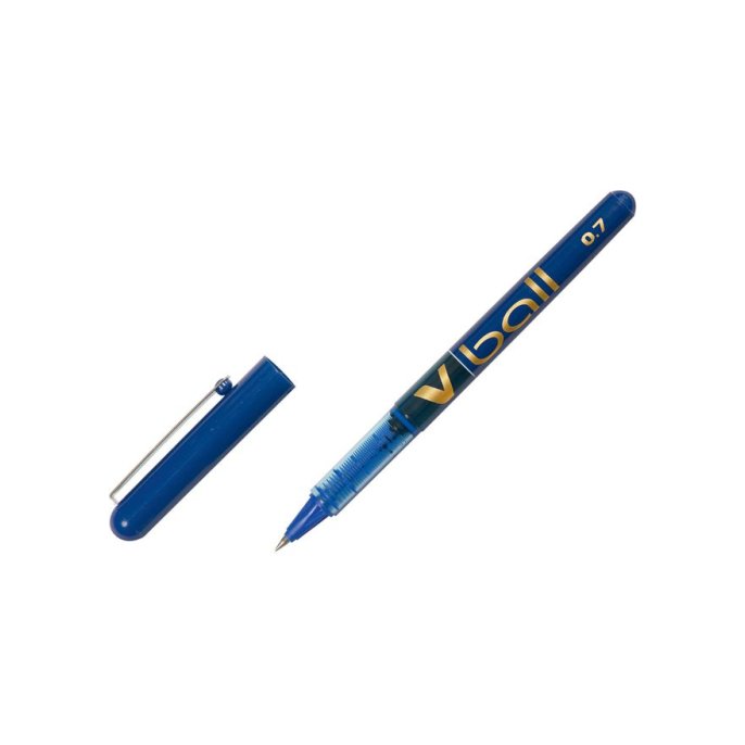 Pilot Rolschrijver V-ball 07 04 mm blauw (doos 12 stuks)