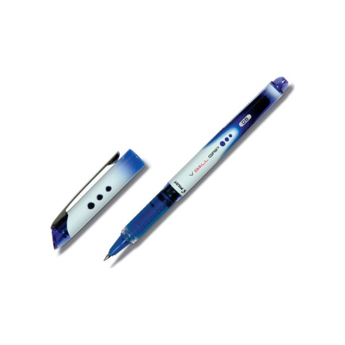 Pilot V-Ball Grip 05 Rolschrijver 03 mm Blauw (pak 12 stuks)