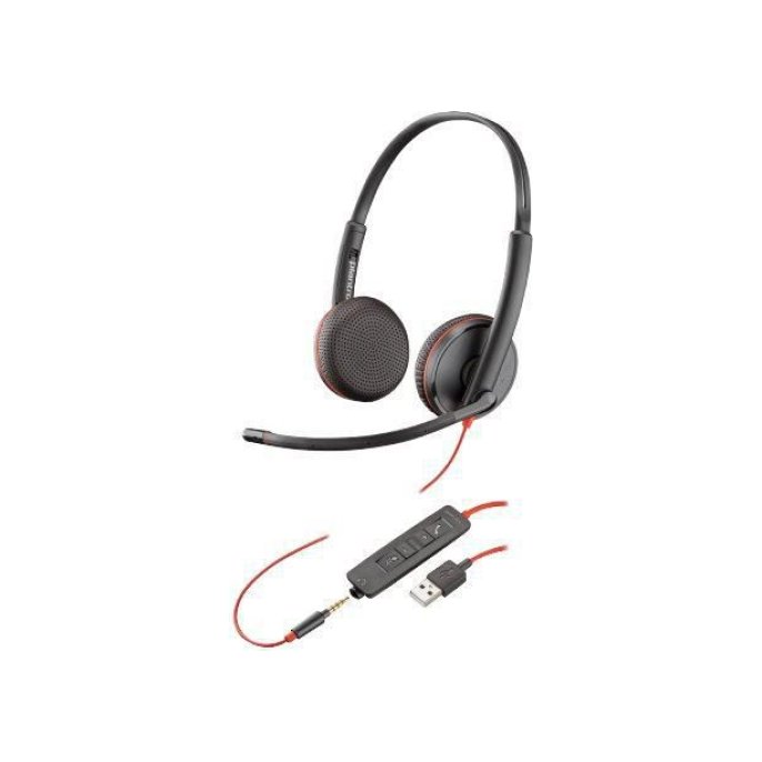 Plantronics Blackwire C3225 On-Ear Headset USB