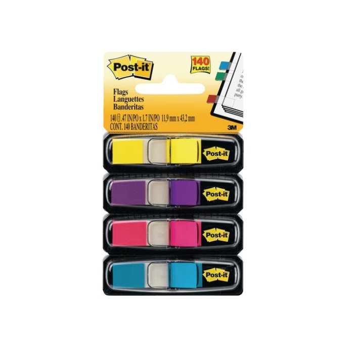 Post-it Index Smal 12 mm 4 x 35 Indexen (pak 140 stuks)