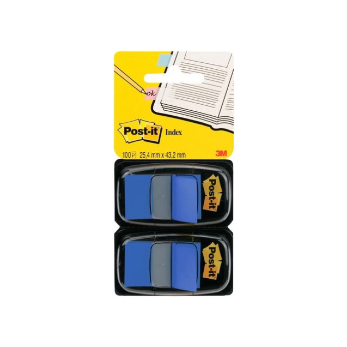 Post-it Index Standaard Duopack 254 x 432 mm blauw (pak 2 stuks)