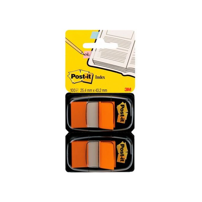 Post-it Index Standaard Duopack 254 x 432 mm oranje (pak 2 blokken)