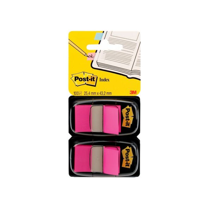 Post-it Index Standaard Duopack 254 x 432 mm roze (pak 2 stuks)