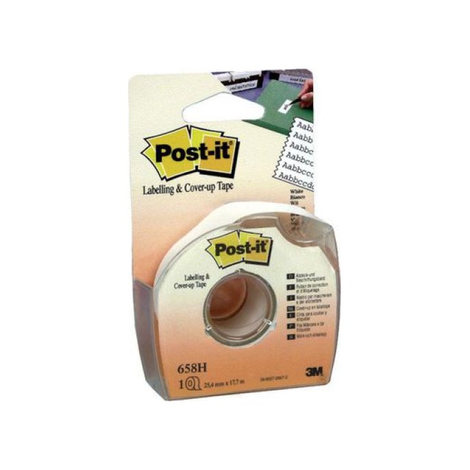 Post-it Label- en Correctieroller 254 mm x 177 m Wit