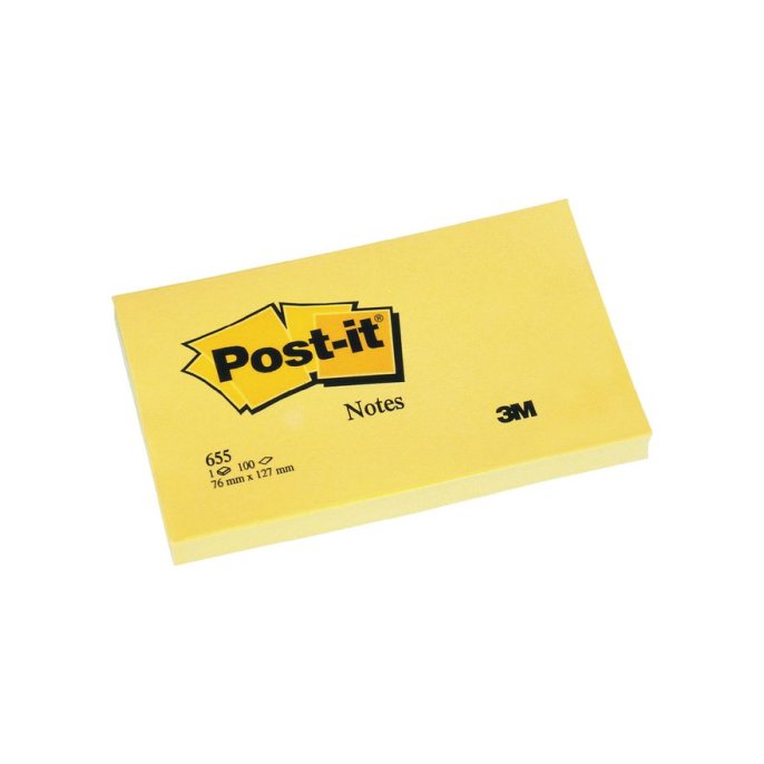 Post-it Notes Canary Yellow 76 x 127 mm (pak 12 stuks)