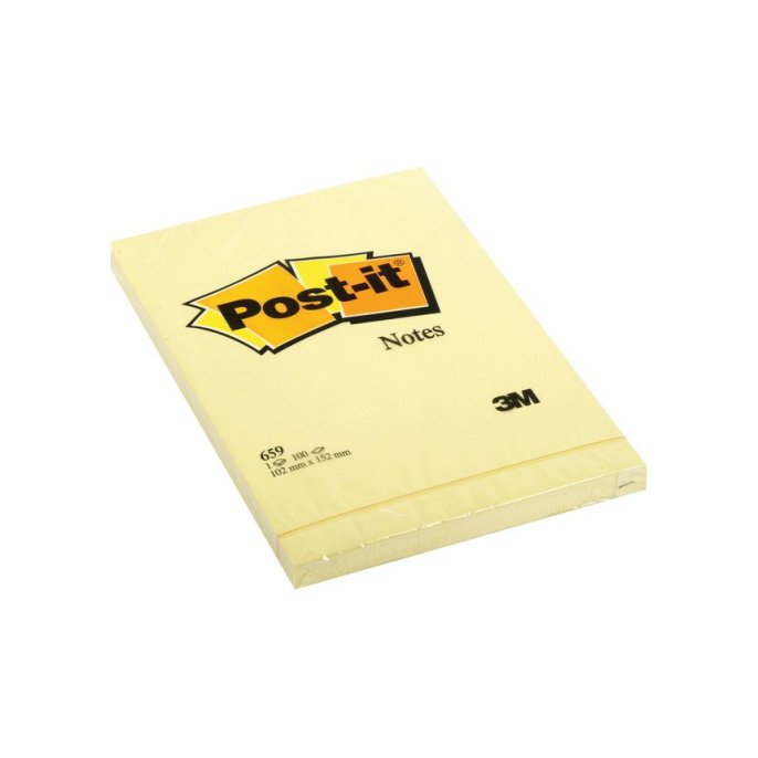 Post-it Notes Canary Yellow™ XXL 102 x 152 mm Geel (pak 6 x 100 vel)