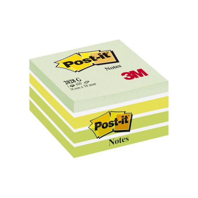 Post-it Notes Kubus 76 x 76 mm Pastelgroen (blok 450 vel)