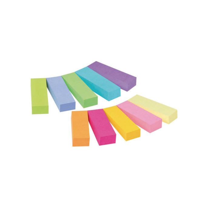 Post-it Notes Markeerstroken 10 kleuren 127 x 444 mm (pak 10 stuks)