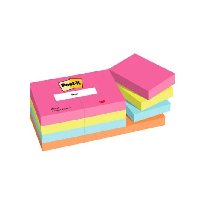 Post-it Notes. Poptimistic Colour Collection. 38 x 51 mm (pak 12 stuks)