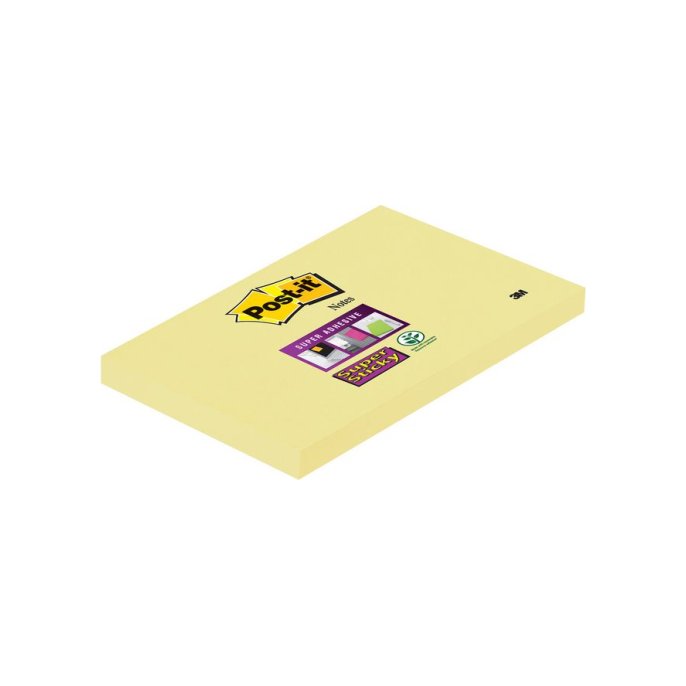 Post-it Super Sticky Notes Canary Yellow 76 x 127 mm (pak 12 x 90 vel)