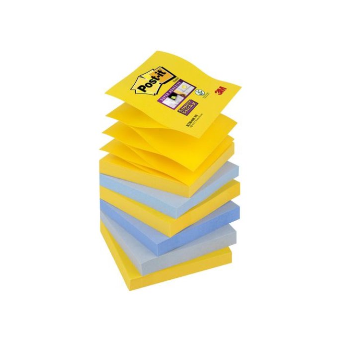 Post-it Super Sticky Z-Notes New York kleuren 76 x 76 mm (pak 6 blokken)