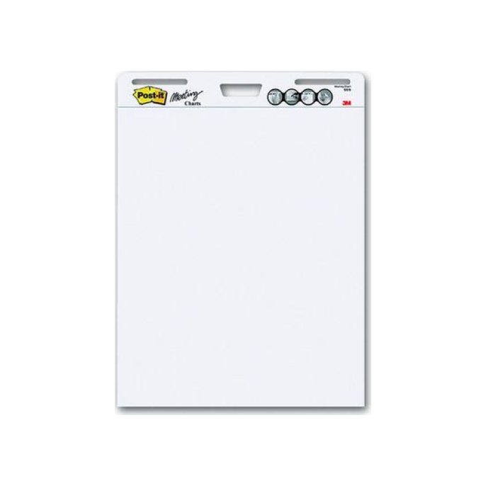 Post-it Super Sticky Zelfklevende Flipchart 635 x 775 mm Wit (pak 2 x 30 vel)