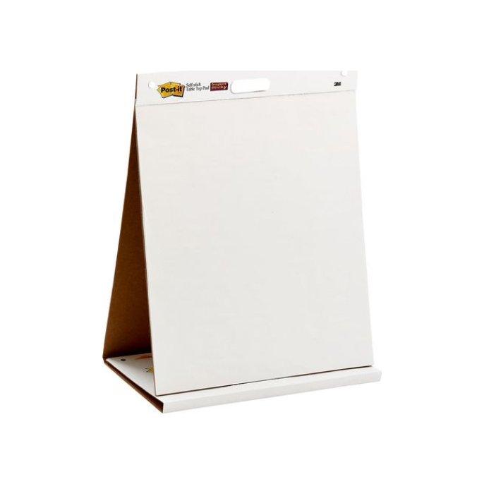 Post-it Super Sticky Zelfklevende Table Top Flipchart 584 x 508 mm Wit (blok 20 vel)