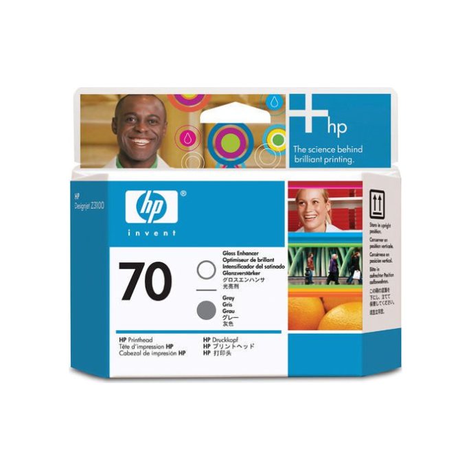 Printkop HP C9410A Nr70 glans&grijs/pk2