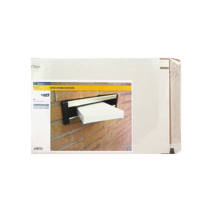 RAADHUIS Brievenbusdoos 25 x 35 cm wit duplex (pak 5 stuks)