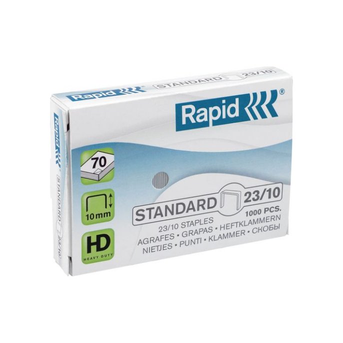 RAPID Nietjes 23/10 Gegalvaniseerd staal (doos 1000 stuks)