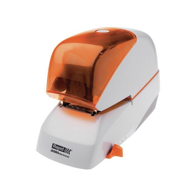 RAPID Nietmachine Supreme 5080E elektrisch 80 vel zilver/oranje