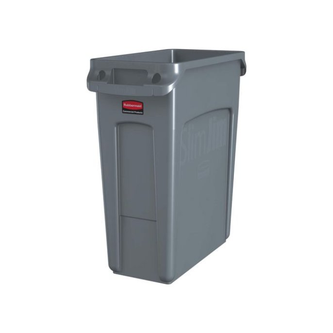 RUBBERMAID Slim Jim® Afvalbak 60 Liter Grijs