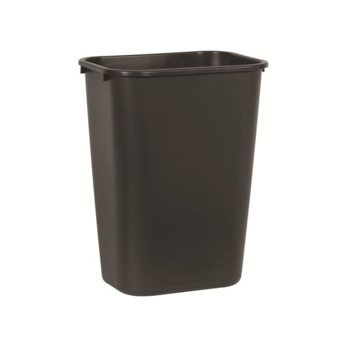 RUBBERMAID Vierkante afvalbak 39L zwart