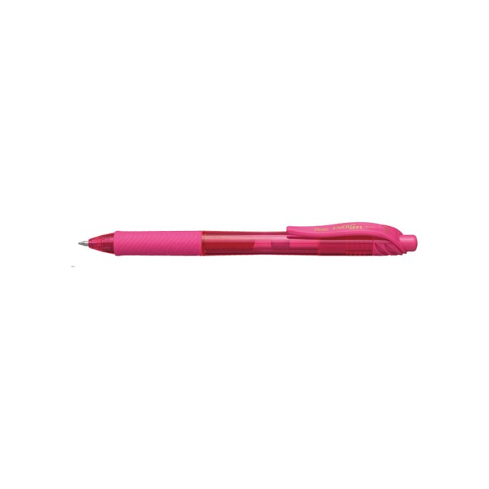 Rolschrijver Pentel gel BL107 roze (12 stuks)