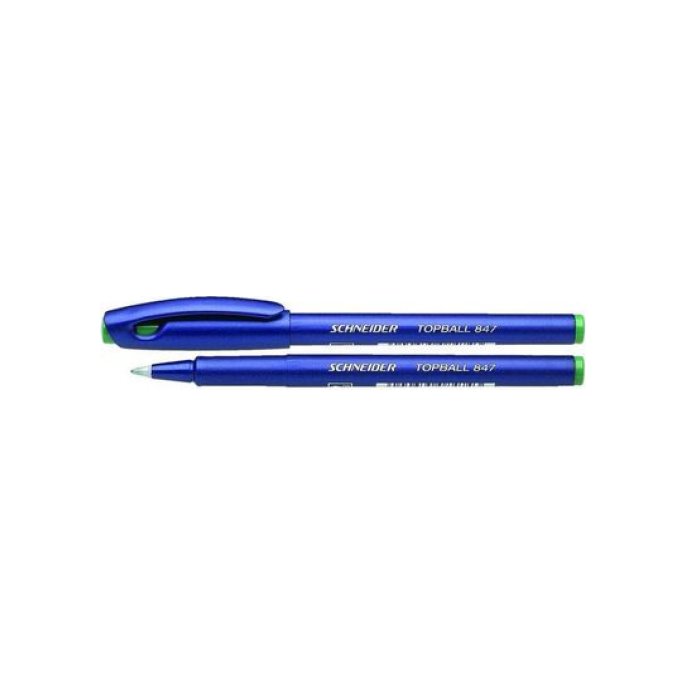 SCHNEIDER Rolschrijver Topball 847 05mm groen (pak 10 stuks)