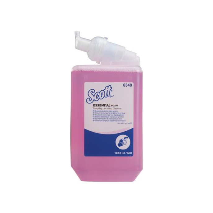 SCOTT® 6340 Foam handzeep Dagelijks gebruik roze (fles 1 liter)