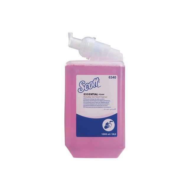 SCOTT® 6340 Foam handzeep Dagelijks gebruik roze (fles 1 liter)