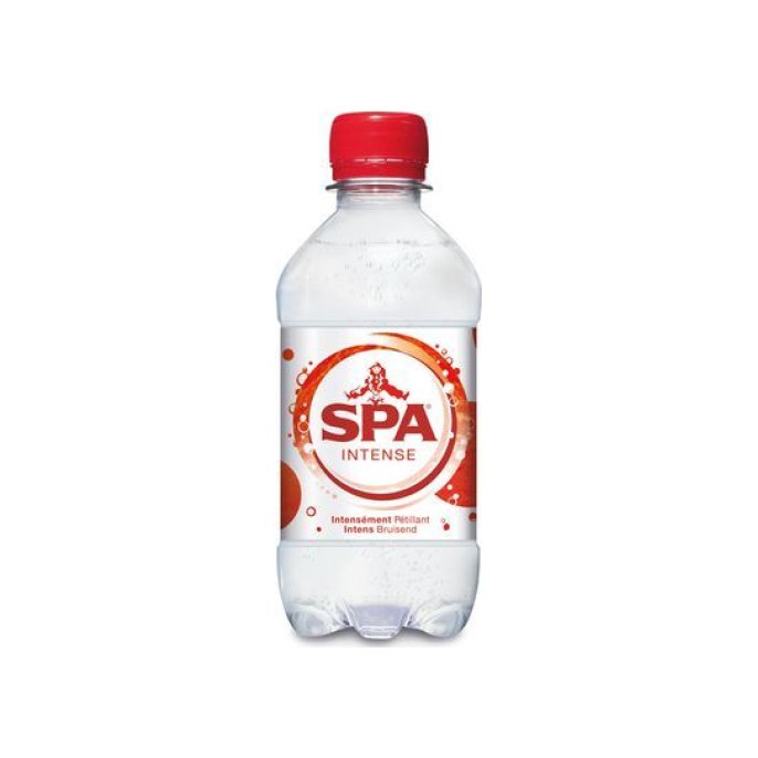 SPA Intense Mineraalwater Koolzuurhoudend 0.33 liter Petfles (pak 24 stuks)