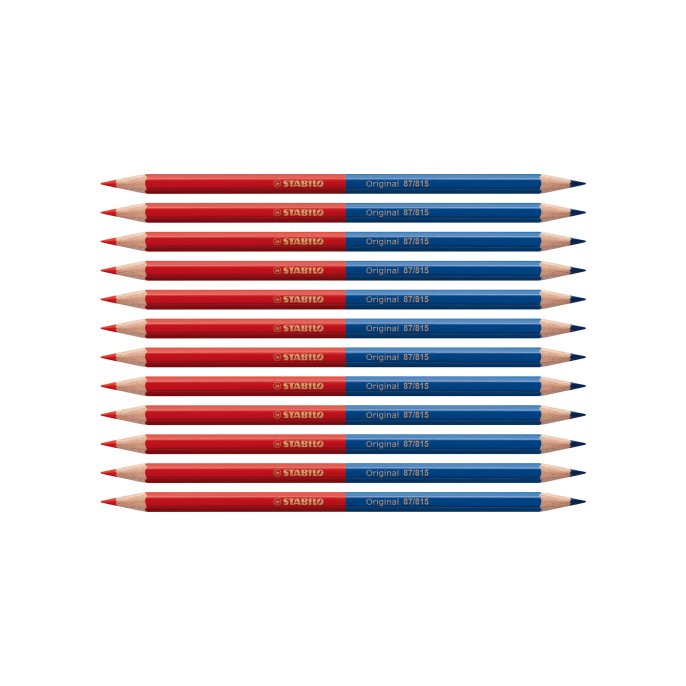 STABILO Potlood magazijn Original blauw-rood/d12 (doos 12 stuks)