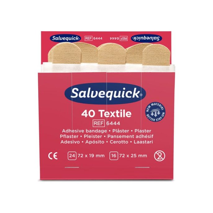 Salvequick Textielpleisters 6 x 40 stuks (pak 6 x 40 stuks)