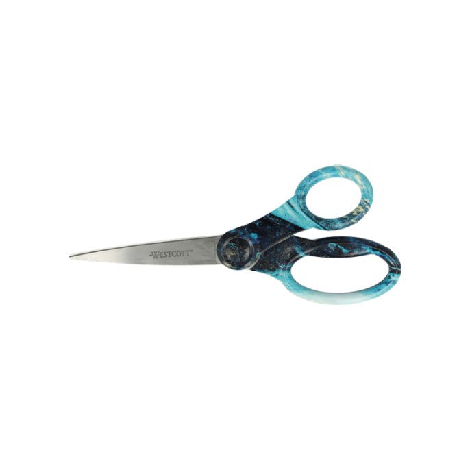 Schaar Westcott 204mm dessin blauw