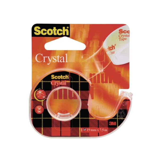 Scotch® 600 Plakband. 19 mm x 7.5 m. Helder Transparant (rol 7.5 meter)