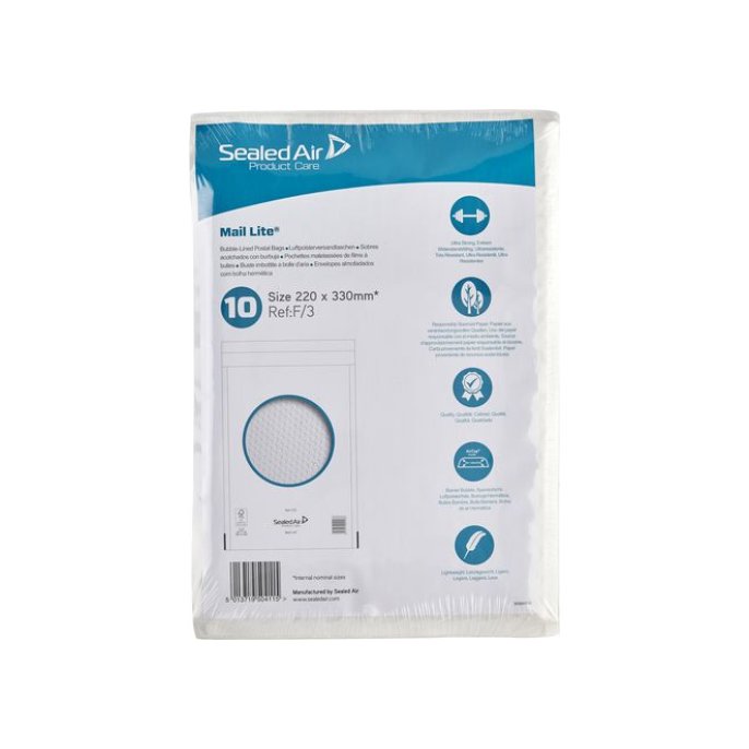 Sealed Air® E2 Luchtkussenenvelop 260 x 220 mm Kraftpapier Wit (pak 10 stuks)