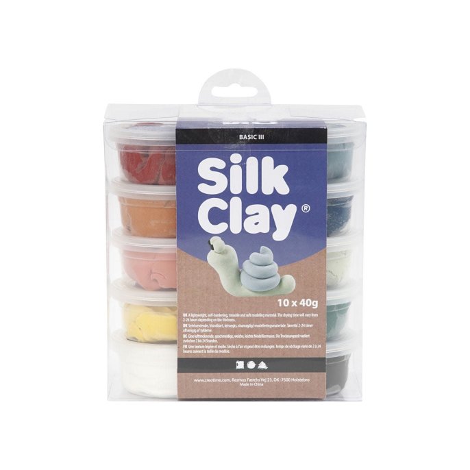 Silk Clay Boetseermateriaal SC Basic III/pk10x40g (pak 10 stuks)