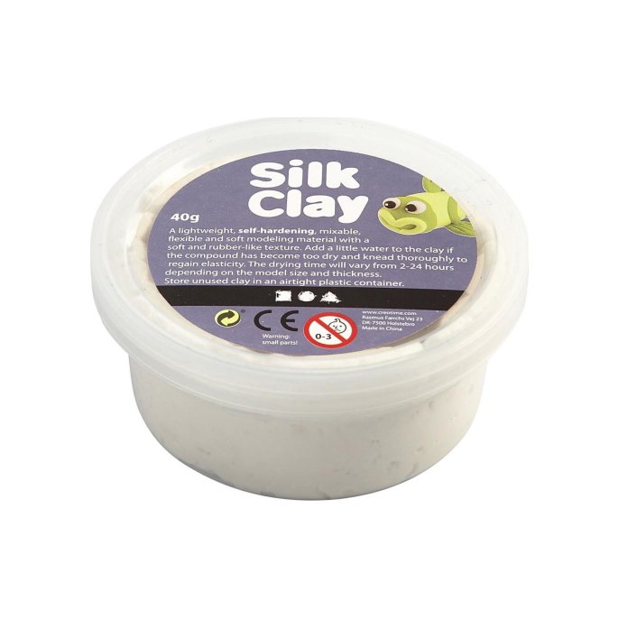 Silk Clay Boetseermateriaal SC wit/pk40g (pak 40 gram)